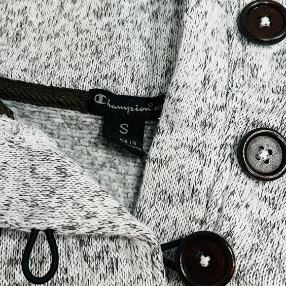 Xavier Musketeers Champion Elite Fleece Sweater Pullover Henley Heathered Gray S - Picture 5 of 8